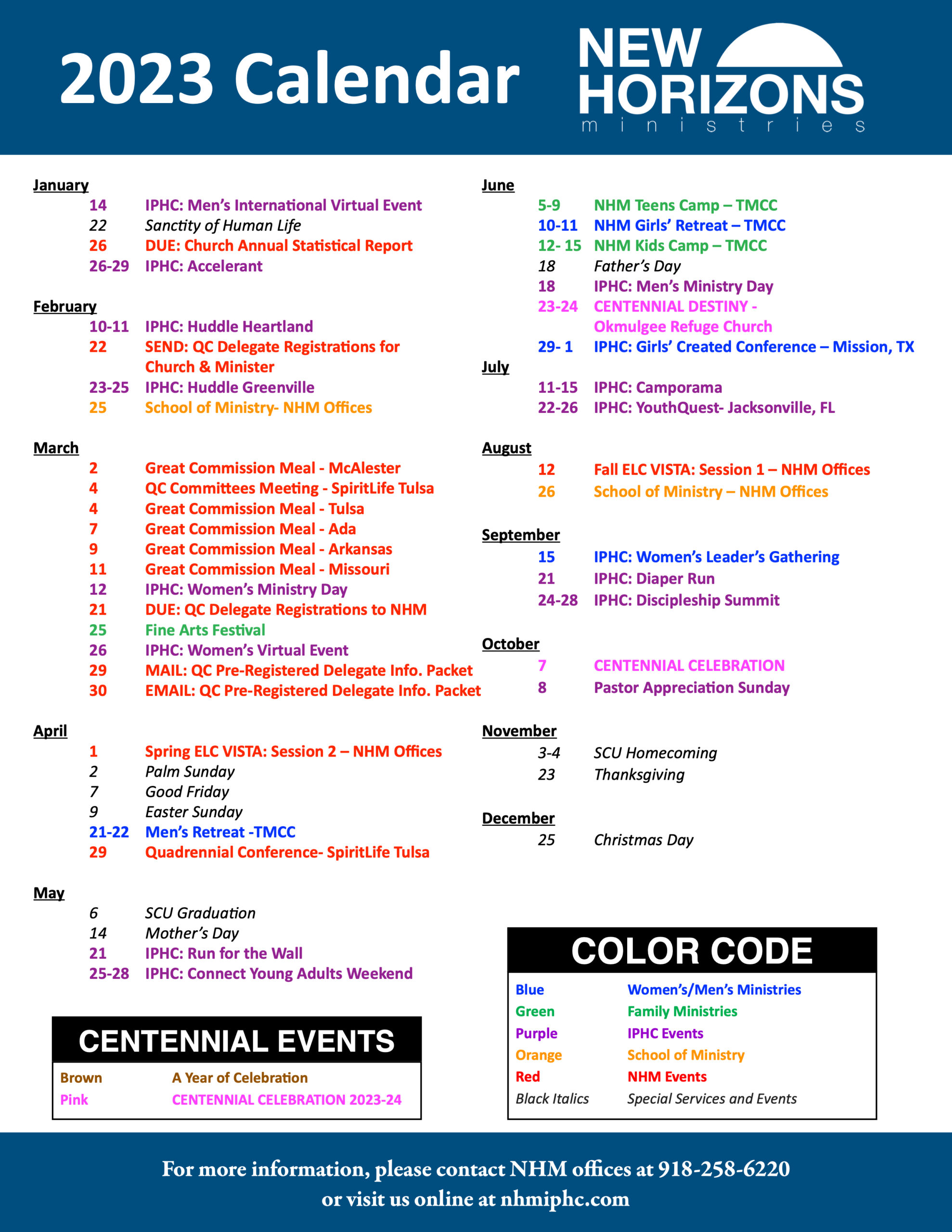 2023 calendar